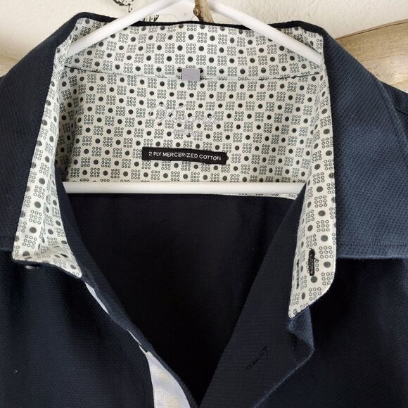 Visconti 2 ply mercerized cotton button up shirt - Picture 6 of 7